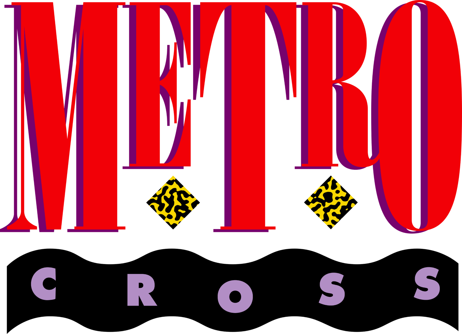 Metro-Cross logo for Commodore 64